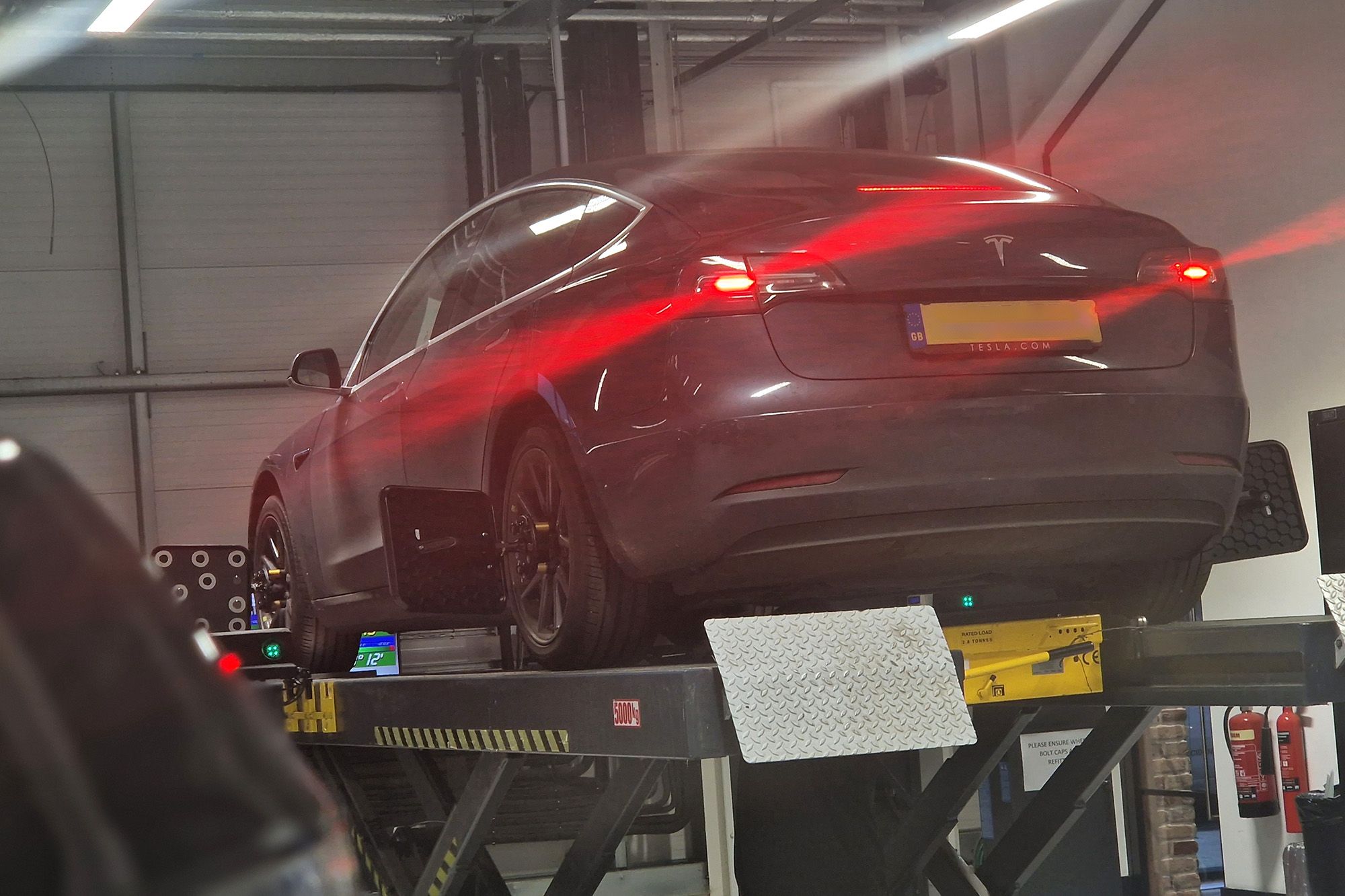 Tesla wheel alignment